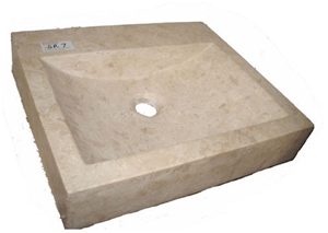 Beige Travertine Basin, Denizli Beige Travertine