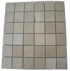 Lara Cream Limestone Mosaic, Beige Limestone