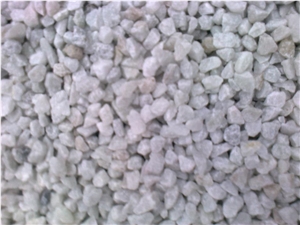 White Marble Chips ( 9-14 mM ), Crazy White Marble Pebble, Gravel