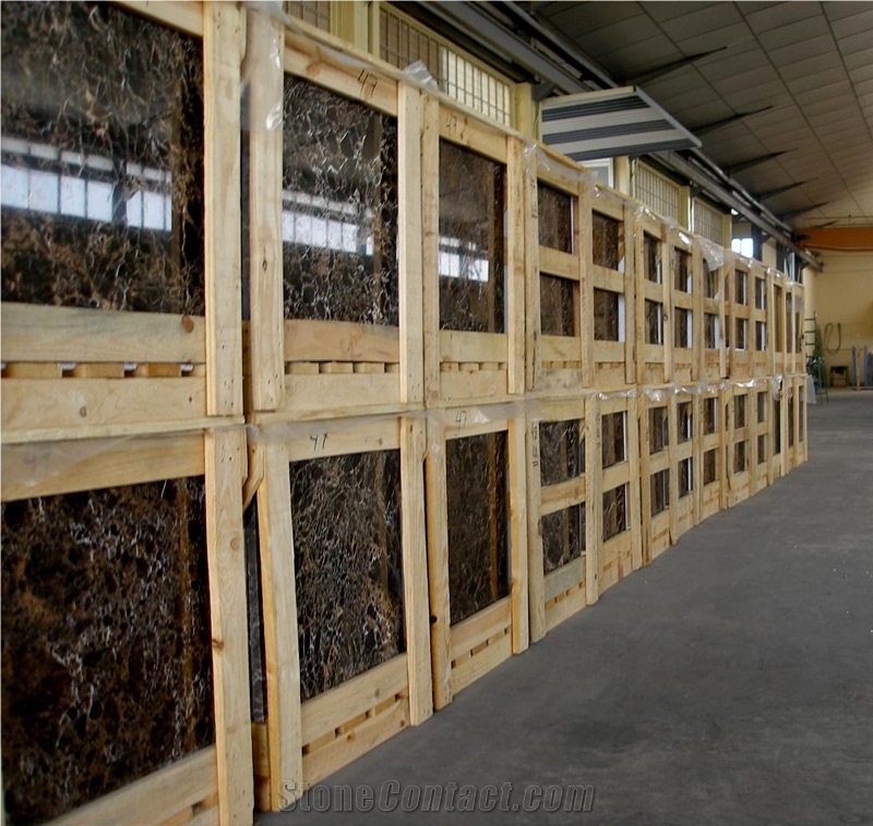 Dark Emperador Gold 60x60x2, Marble Slabs