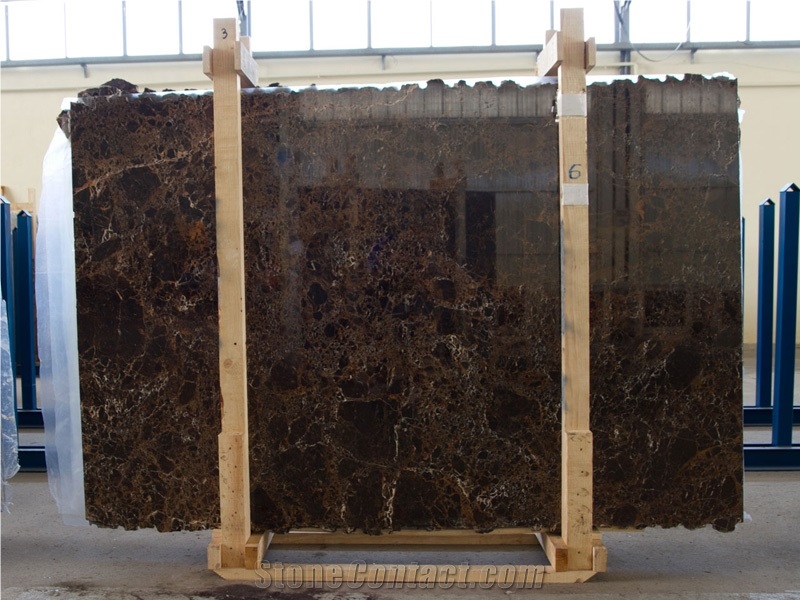 Dark Emperador Gold Marble Slabs, Spain Brown Marble
