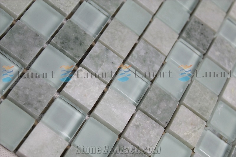 Grey Marble Glass Mosaic