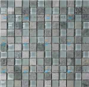Grey Marble Glass Mosaic