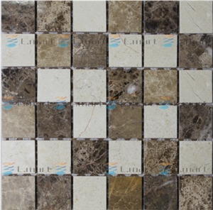 Brown Marble Glass Mosaic