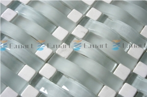 White Marble Glass Mosaic