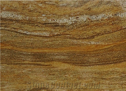 Giallo Fantasy Granite Slabs, Brazil Yellow Granite