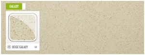 Beige Galaxy Quartz Stone