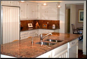 Granite Countertops, Juparana Bordeaux Granite