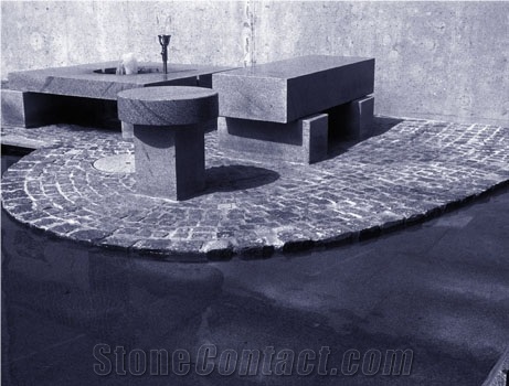 Fountains, Pools, Oplotnica Sivi Grey Granite