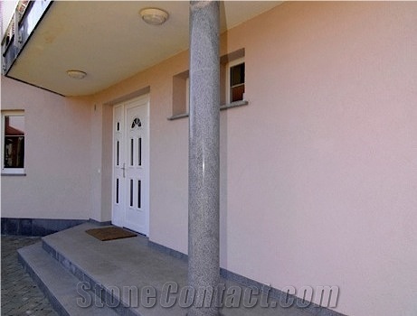 Pohorski Tonalit Granite Column, Grey Granite
