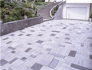 Tonalite Landscaping Stones, Cobble, Pavers, Pohorski Tonalit Grey Granite