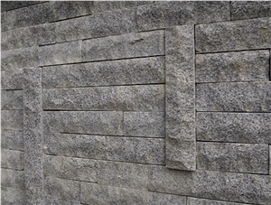 Tonalite Mushroomed Wall Stone, Oplotnica Sivi Grey Granite Tonalite Mushroomed Wall Stone, Oplotnica Sivi Grey Granite
