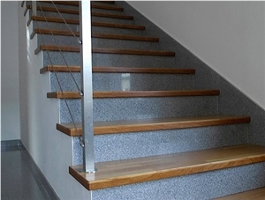 Tonalite Stairs, Steps, Pohorski Tonalit Grey Granite