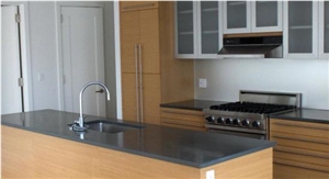Pietra Di Carniglia Honed Filled Kitchen Counterto, Grey Sandstone