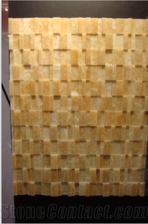 Stone Fair Hot Style Standard Size Yellow, Honey Yellow Onyx Mosaic