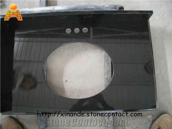 Absolute Black Granite Vanity Tops