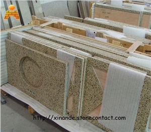 Chrysanthemum Yellow Granite Vanity Tops