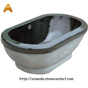 Granite Bath Tub, Absolute Black Granite