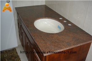 Red Multicolor Granite Bath Tops Red Multicolor Granite Bath Tops