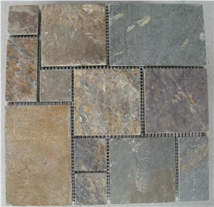 China Rust Slate Pattern Slabs & Tiles