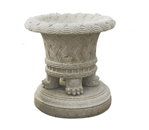 Pink Granite Flower Pot