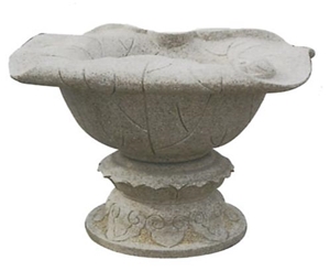 Flowerpot, Yellow Granite Pot
