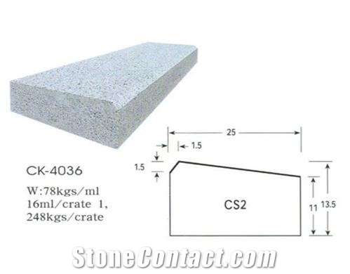 White Granite Kerbstone