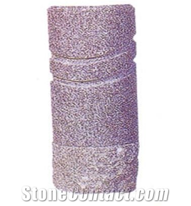 Red Granite Parking Stone