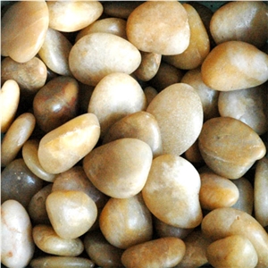 Yellow Marble Pebble Stone