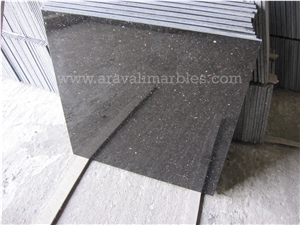 Star Galaxy Granite Slabs & Tiles, India Black Granite