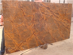 Rainforest Brown Marble Slabs