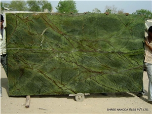 Rainforest Green Marble Slabs