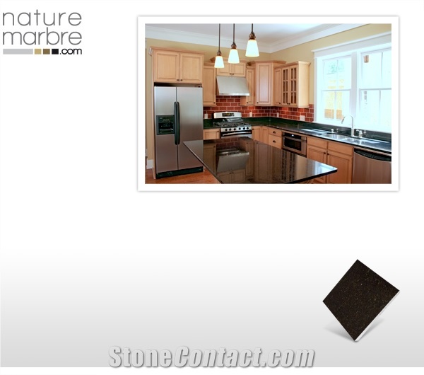 Black Galaxy Granite Countertop