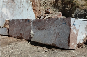 Synnada Brown Marble Blocks, Turkey Red Marble
