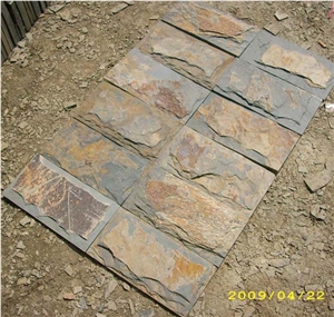 Yellow Slate Mushroom Stone