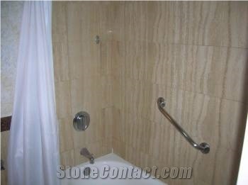 Travertino Romano Stairs, Romano Classico Beige Travertine Stairs