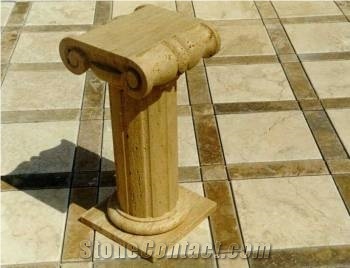 Travertino Romano Stairs, Romano Classico Beige Travertine Stairs