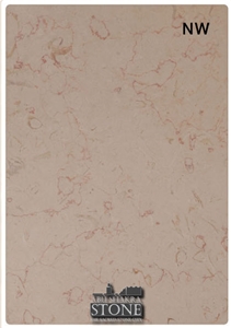 Jerusalem White Pink Vein Limestone Tiles & Slabs, Pink Israel Limestone Flooring and Walling