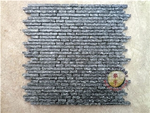 Black Quartzite Stone Mosaic