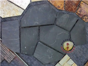 China Grey Slate Net Paste Flagstone