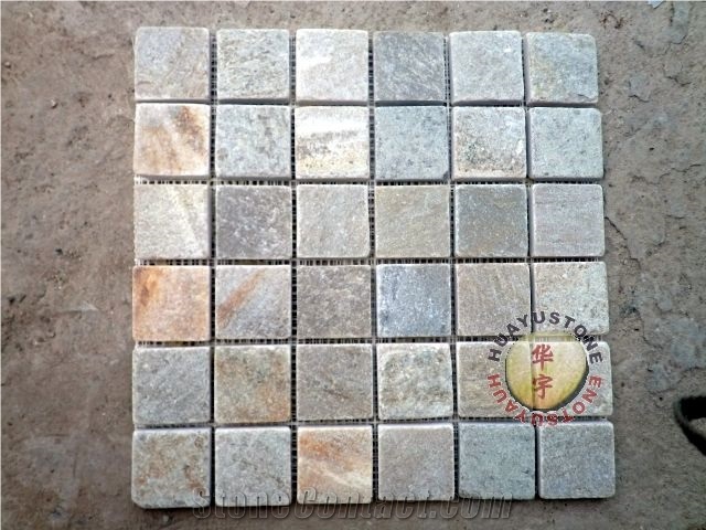 China Rust Slate Mosaic Tiles