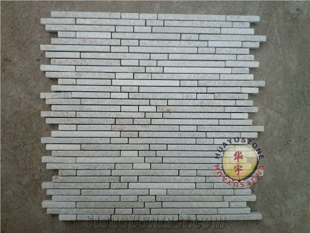 White Quartzite Stone Mosaic