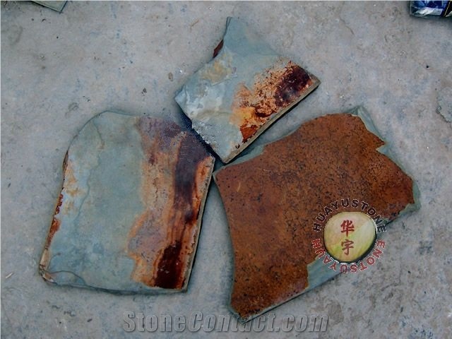 Yixian Multicolor Slate Flagstone Paving