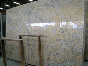 Golden Beach Granite Slabs, Brazil Yellow Granite