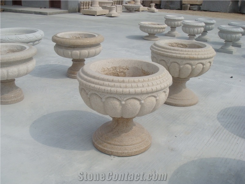 Granite Flower Pot