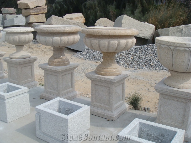 Granite Flower Pot