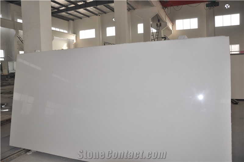 Pure White Quartz Slab