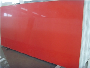 Red Artificial Quartz Slab Red Artificial Quartz Slab