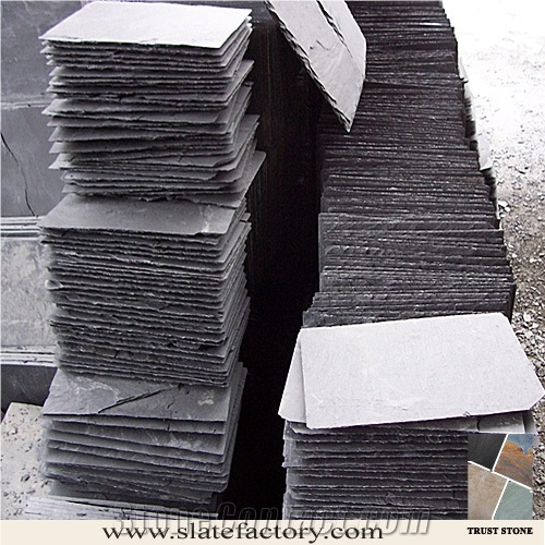 Black Slate Roof Tiles