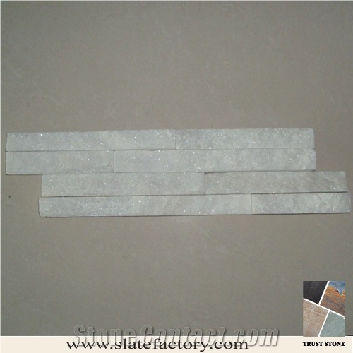 Super White Quartzite Cultured Stone Molds, Cultured Stone Wall Cladding, Ledger Stacked Stone Veneer, Thin Ledgestone Veneer